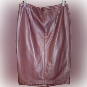 G by Giuliana Faux Leather Skirt